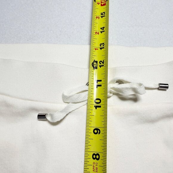 Croft & Barrow Women Straight Leg Pull-on Elastic/Drawstring Cream Pants Size L - Picture 9 of 11